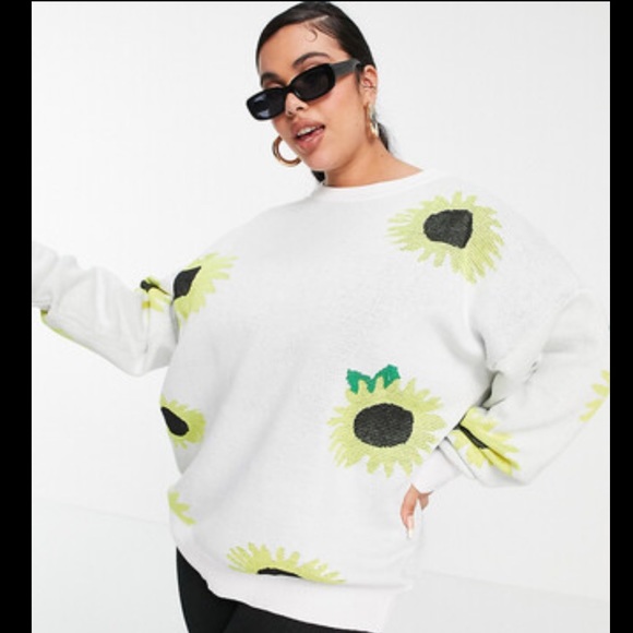 asos sunflower sweater